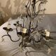 Ivory white iron chandelier