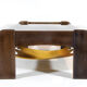 Percival Laver Vintage Wenge Glass Lectuur Holder Coffee Table, 70s