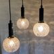 Chandelier with 3 lights - 1950s/60s