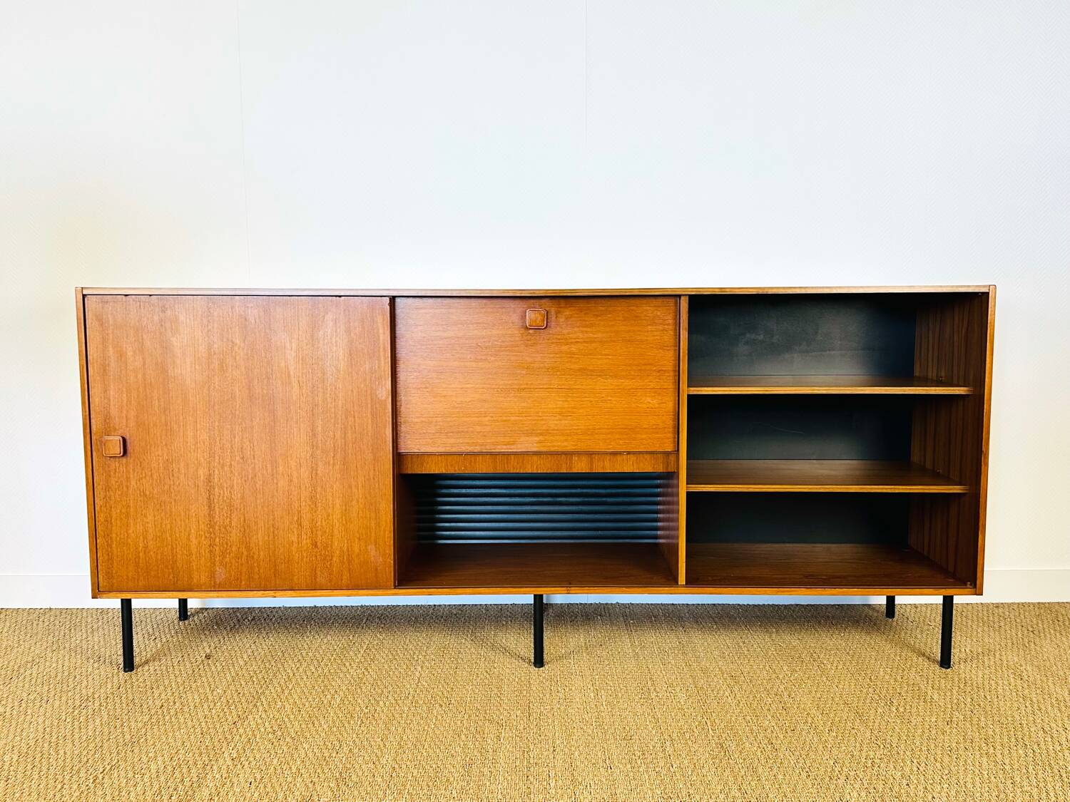 1960s high Scandinavian teak sideboard