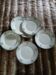 6 antique flat plates in ironstone