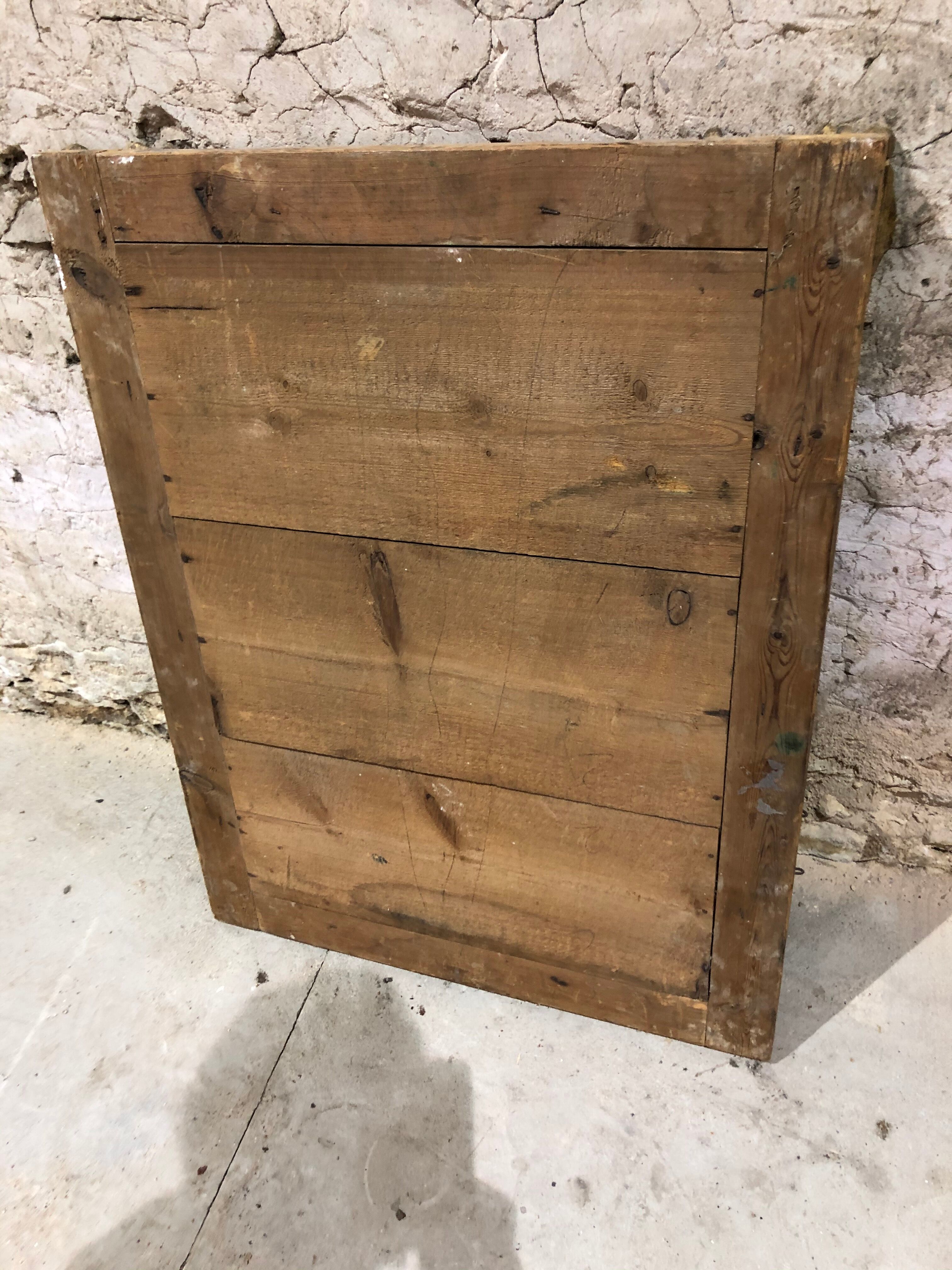 Period Mirror Restoration in gilded stucké wood, France 19th. Century 60x81cm