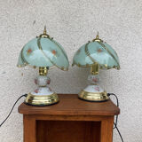 Paire lampe Tiffany tactiles