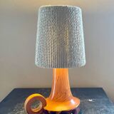 Vintage wood and cotton lamp