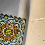 Metal plant stand with tiled top – 6 antique tiles