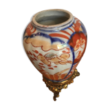 Bronze-mounted imari vase