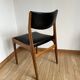 Scandinavian wooden and leatherette chair