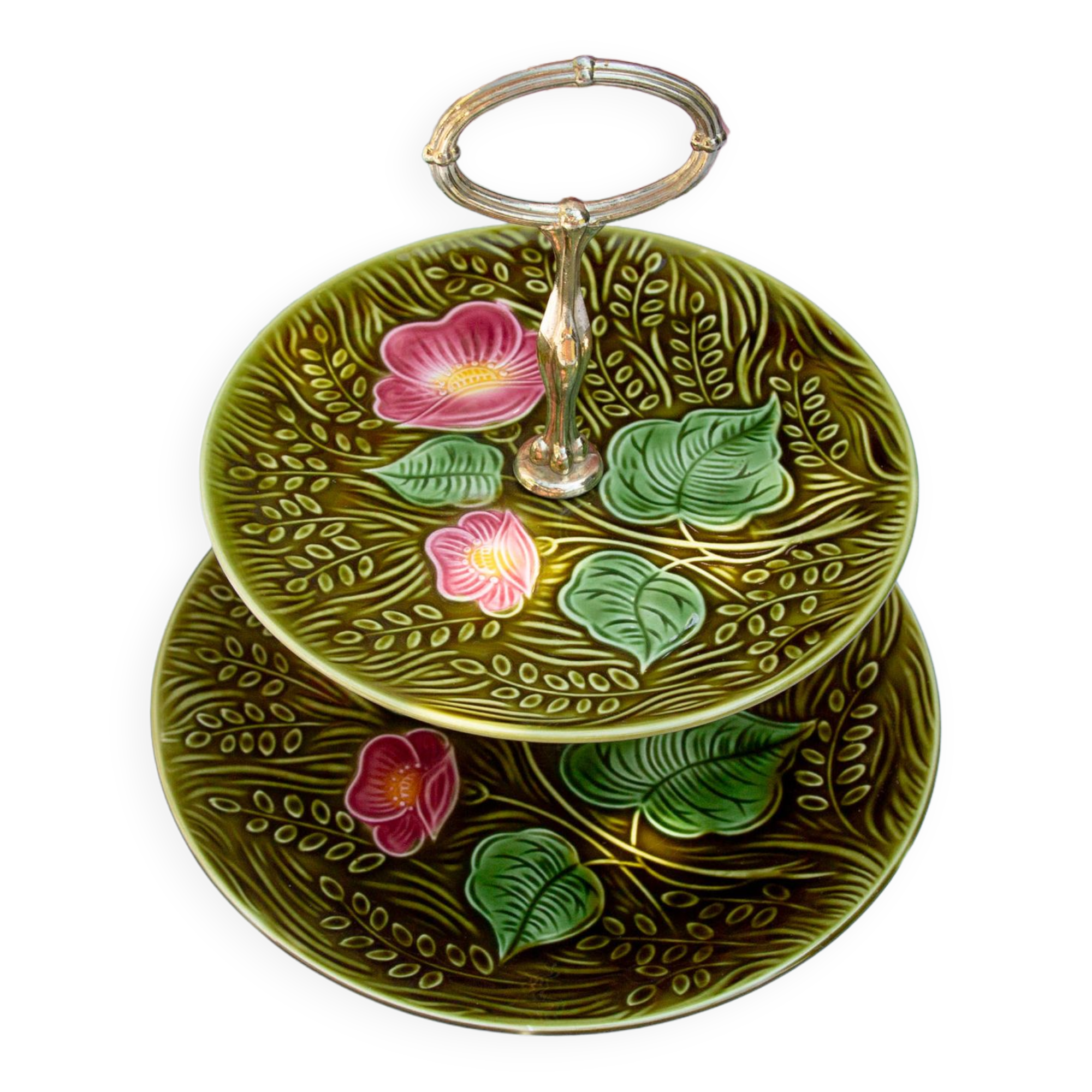 Servant cake display slurry flowers sarreguemines