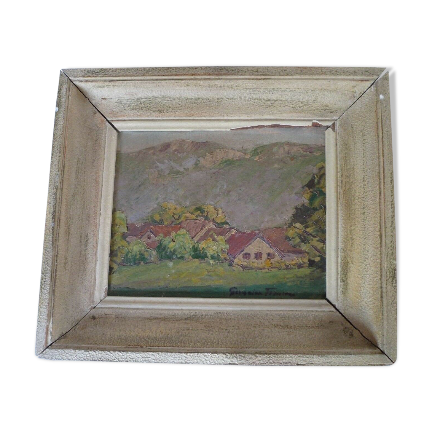 Painting - mountain village