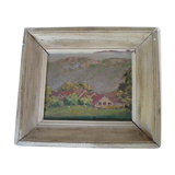 Painting - mountain village