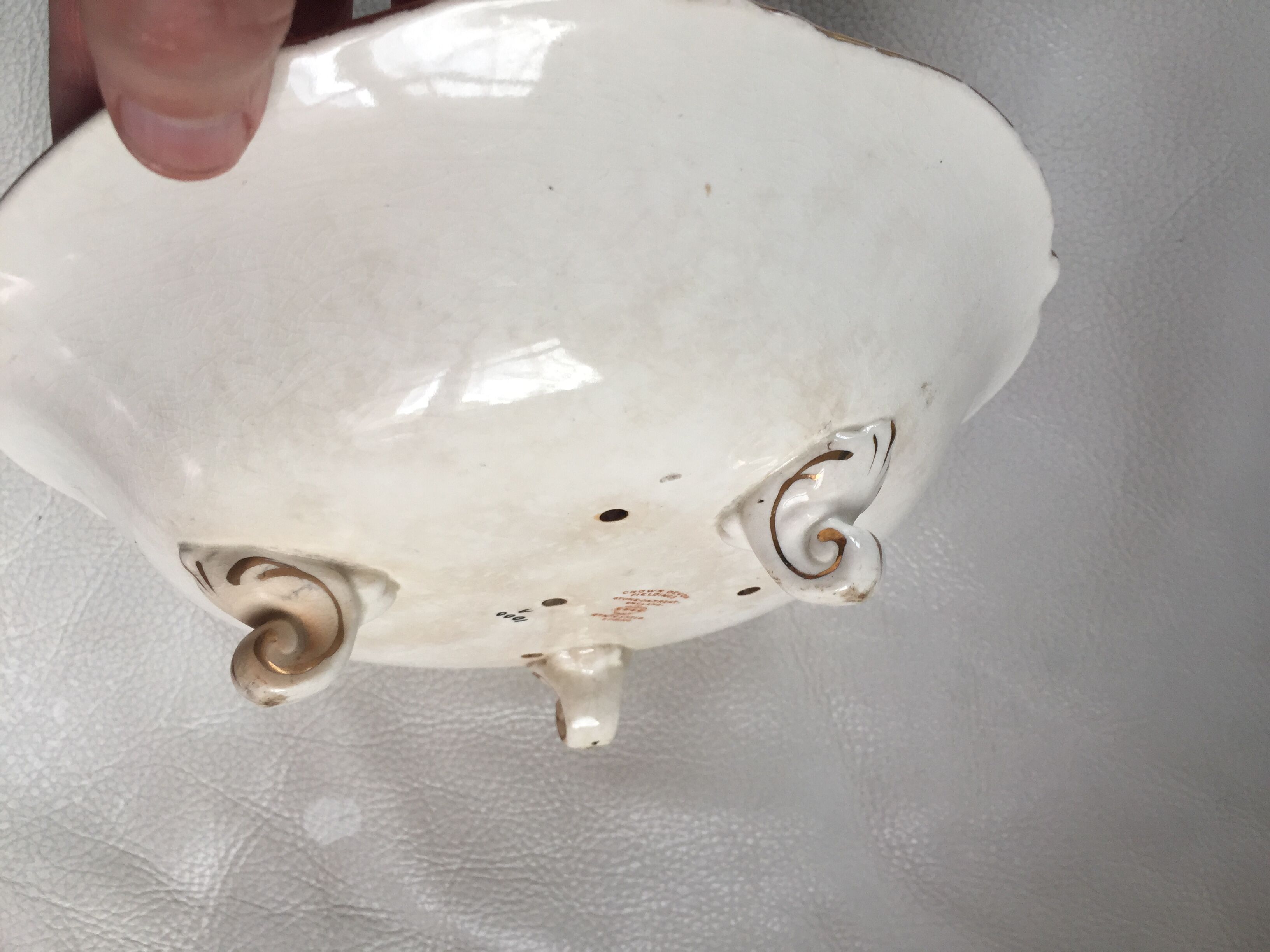 Vintage English drainer of the early twentieth century - Crown Devon Fieldings