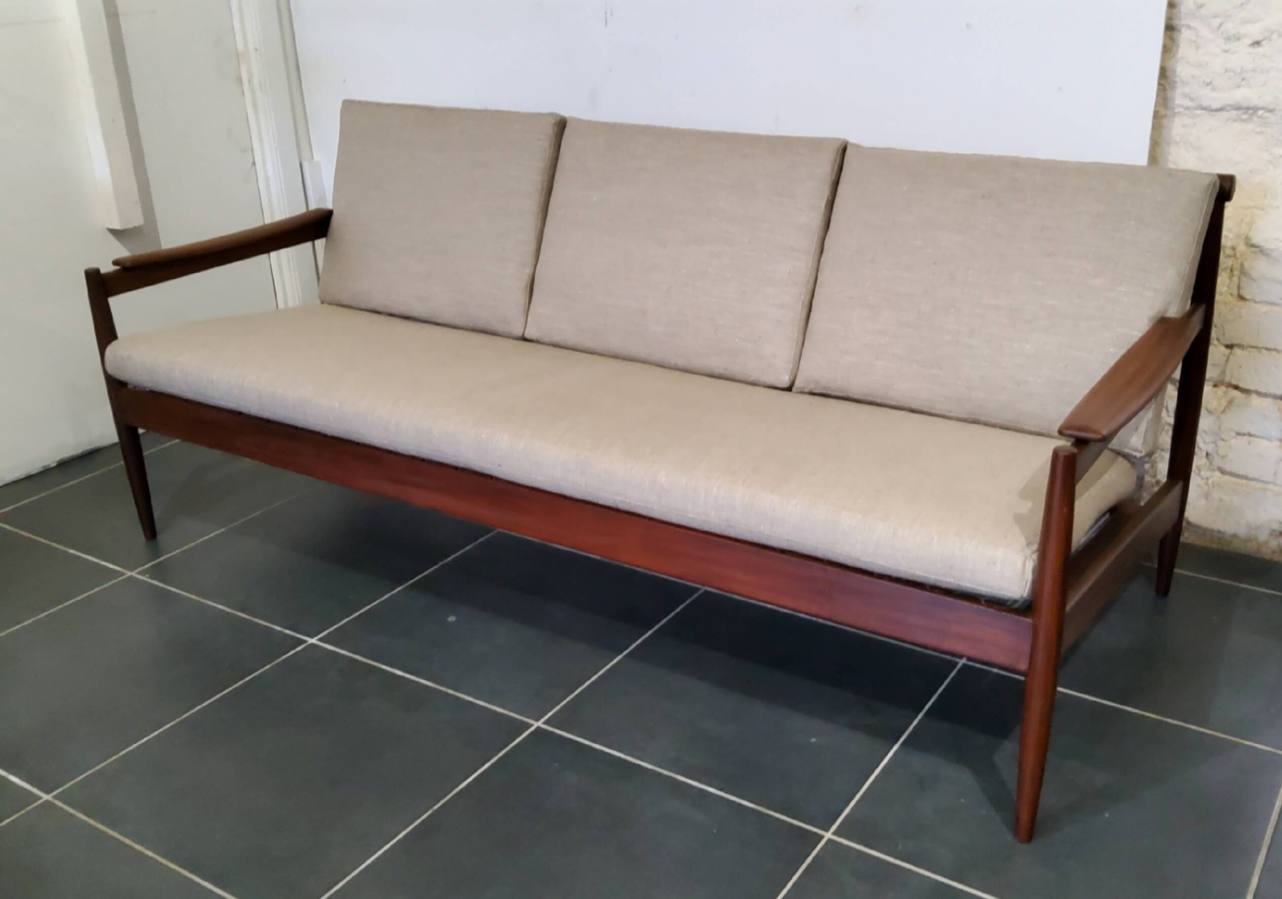 Teak sofa by Jos de Mey for Luxus