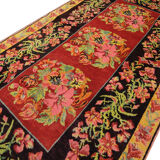 Handmade floral caucasian rug, 128x238cm