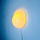 Tortue Opaline Glass Wall Lamp By Rodolfo Bonetto For Candle, Italy, 1970S