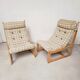Paire de fauteuils lounge