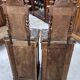 Pair of small side tables or bedside tables from the Napoléon III period, in walnut.