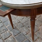 Louis XVI style coffee table with marble
