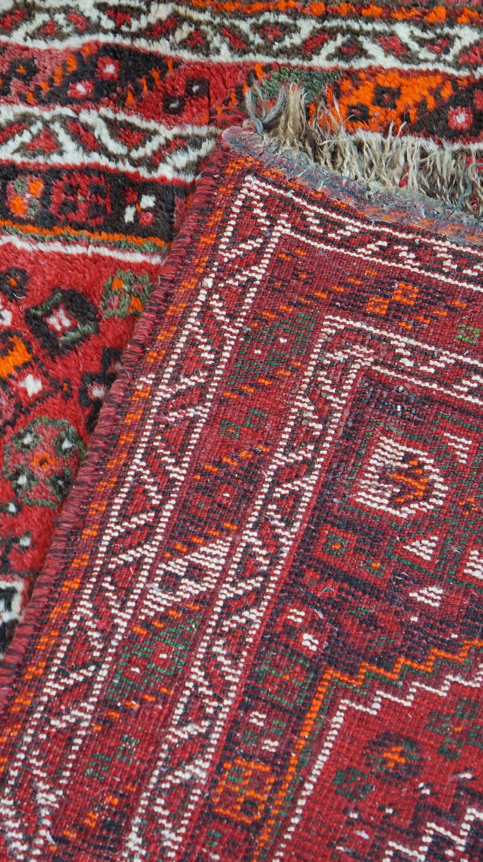 Tapis oriental antique rouge/marron 135x87cm