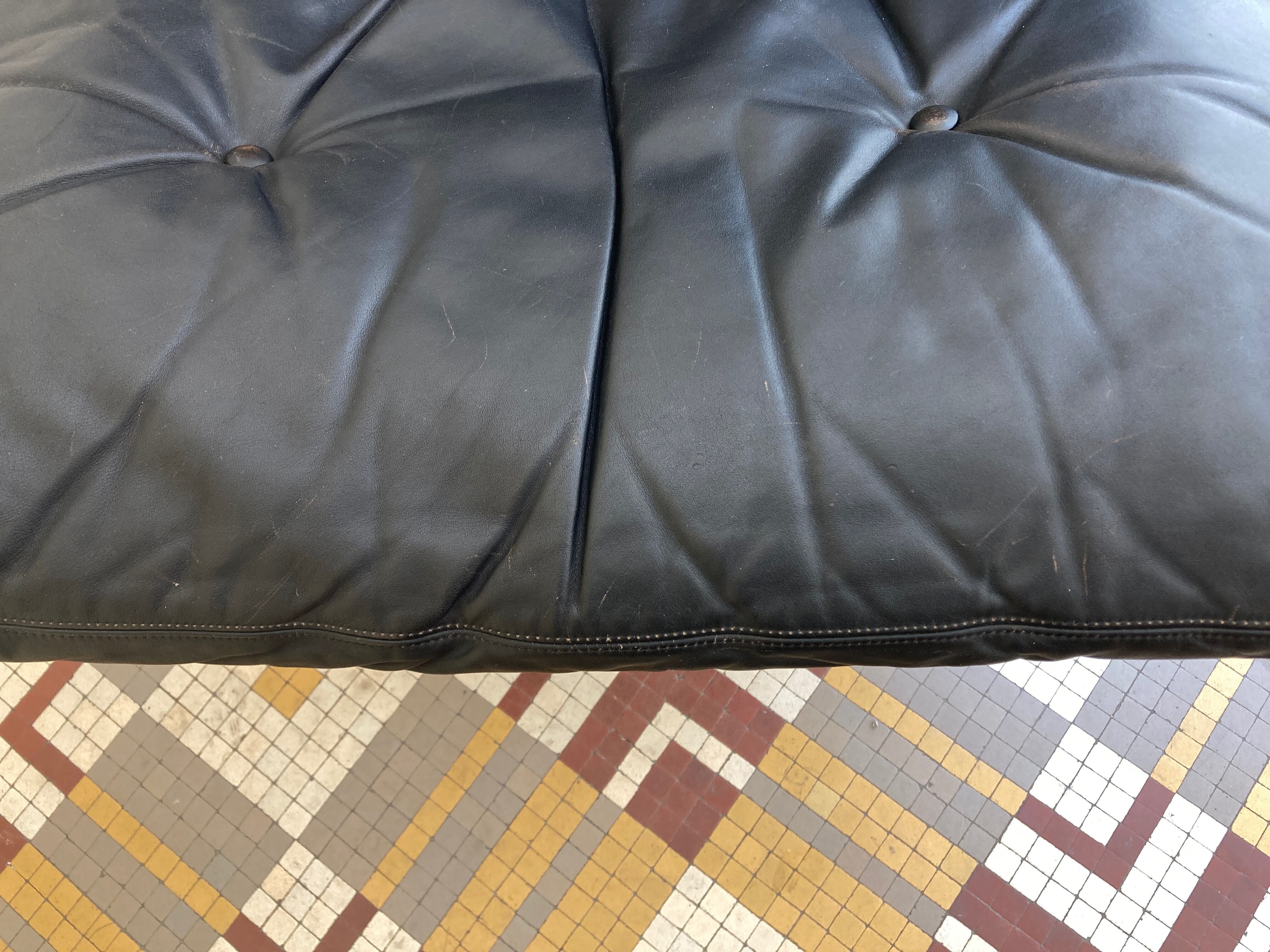 Armchair Siesta 1965 Ingmar Relling for Westnofa, Norway, black leather