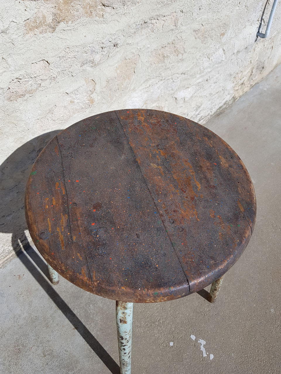 Former stool from farm workshop