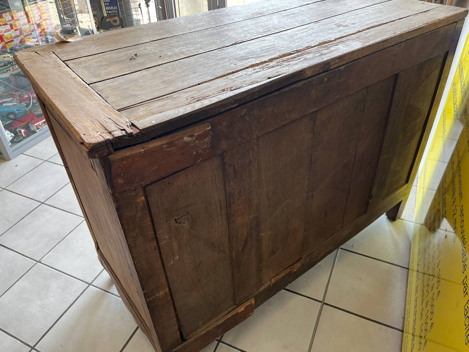 Oak airbrushed sideboard