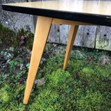 Formica and wood coffee table