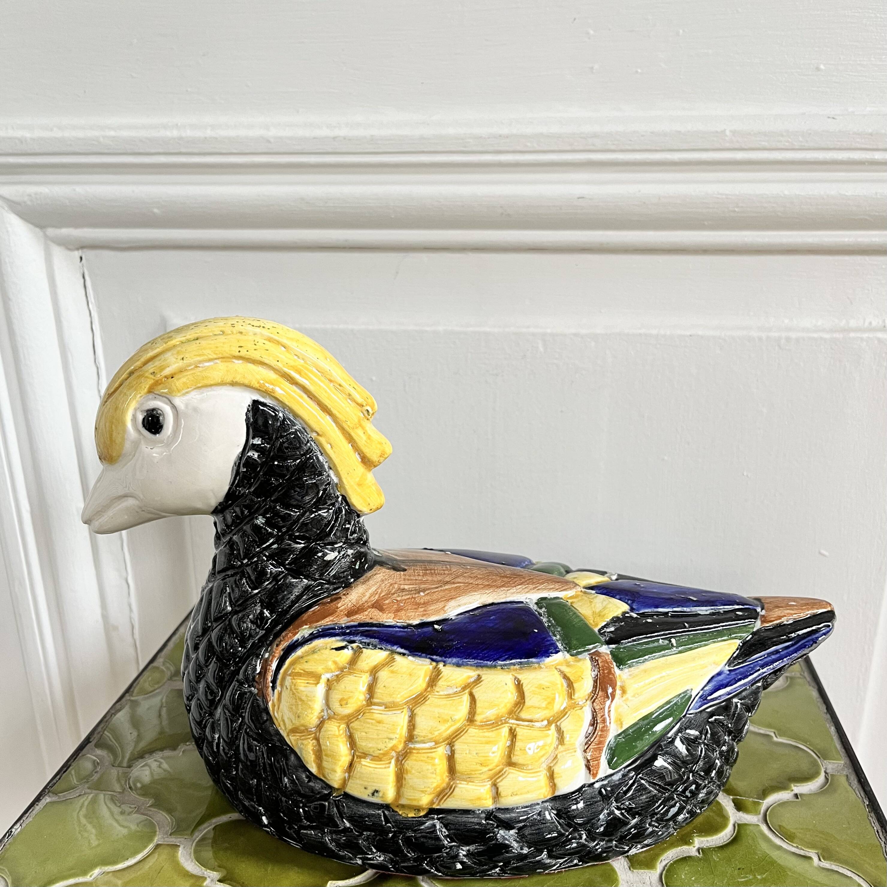 Vintage ceramic duck