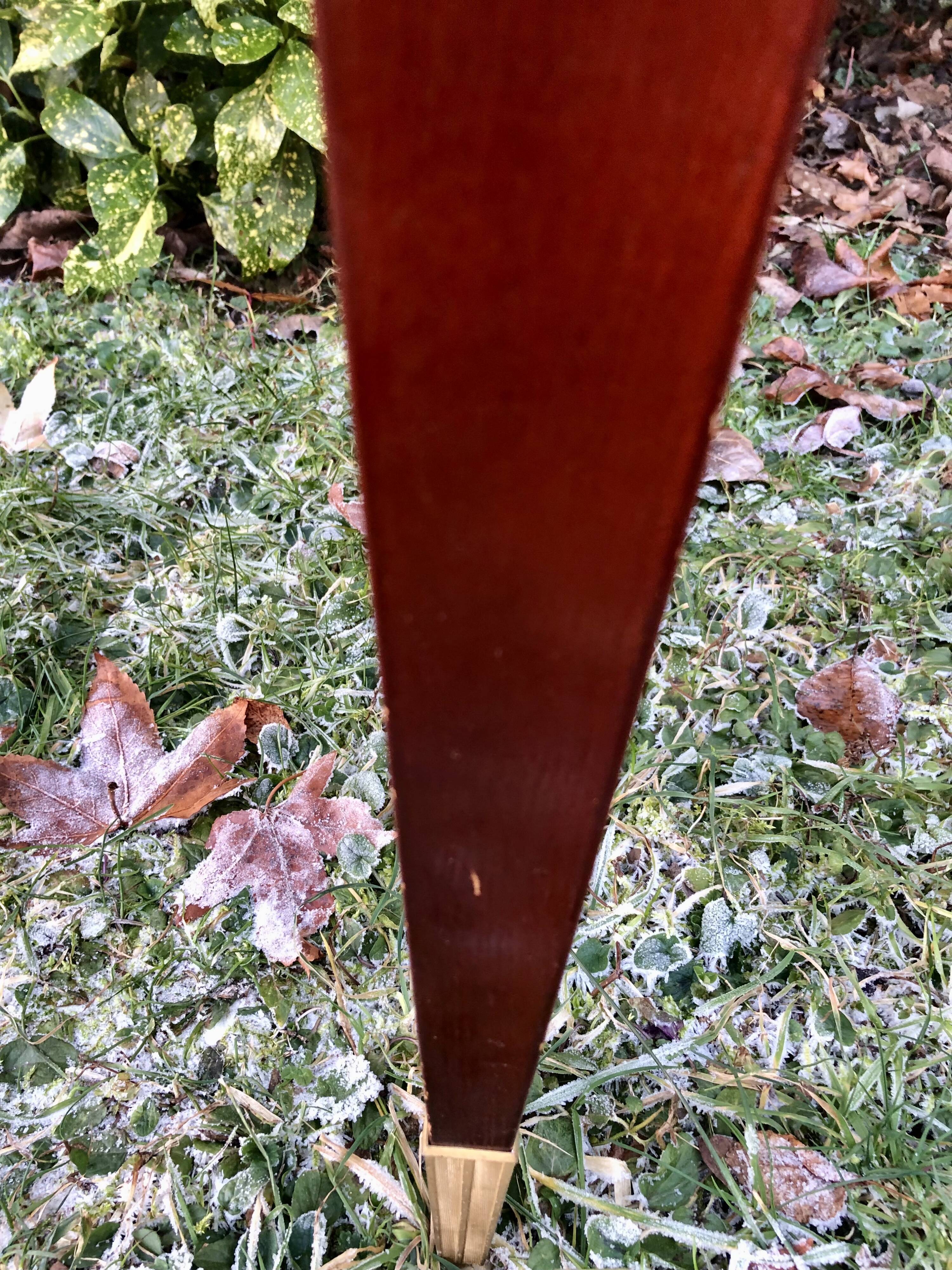 Vintage varnished bedside table