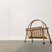 Mid-century bamboo magazine rack, 1960s