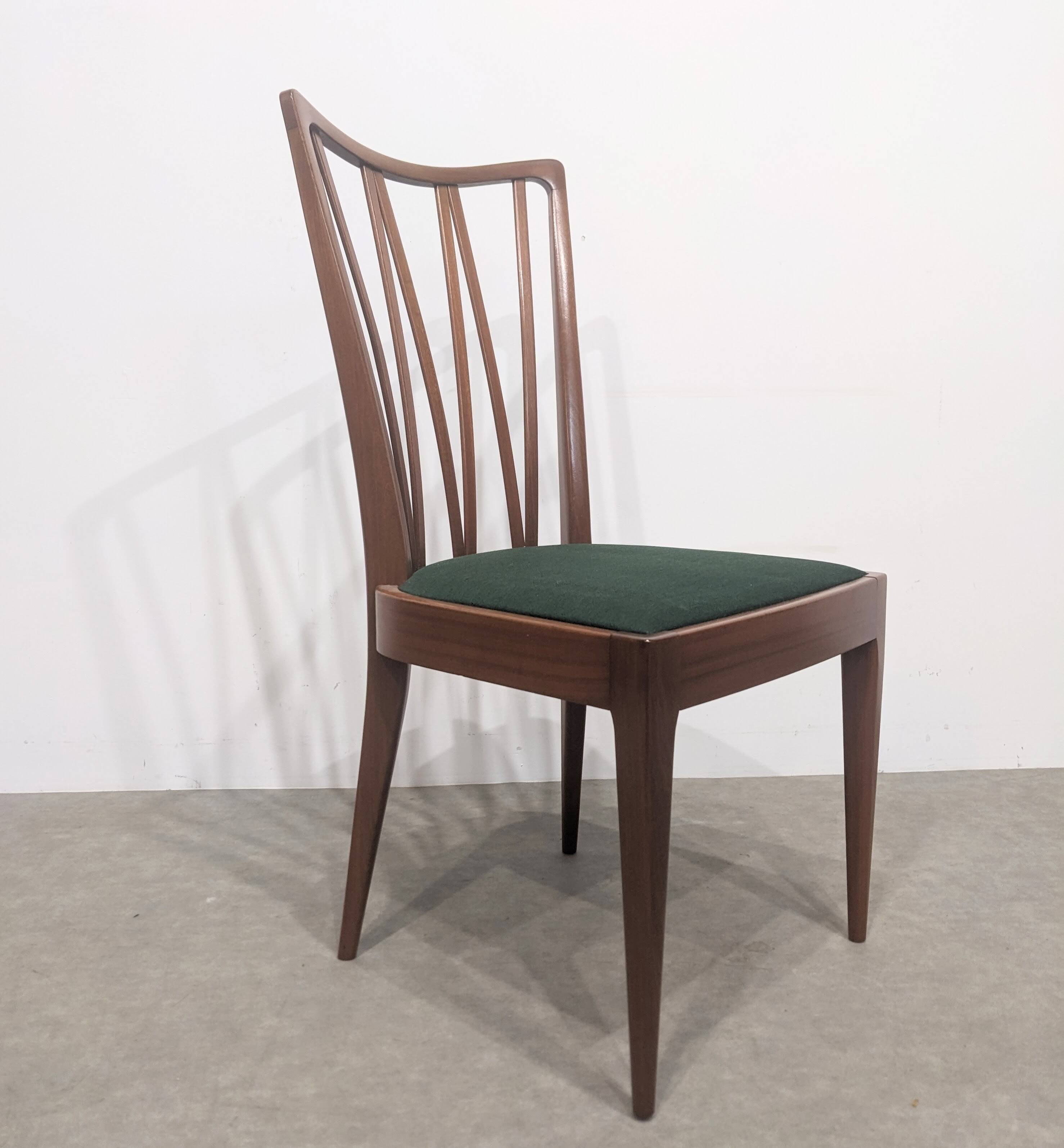 Set of four vintage Art Deco chairs