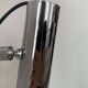 Vintage adjustable wall lamp, chrome and white lacquered metal, France 1960