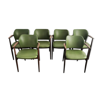 Set of 6 dining chairs 1950's by Spahn Stadtlohn