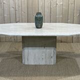 Travertine table from the 1970s from Roche Bobois