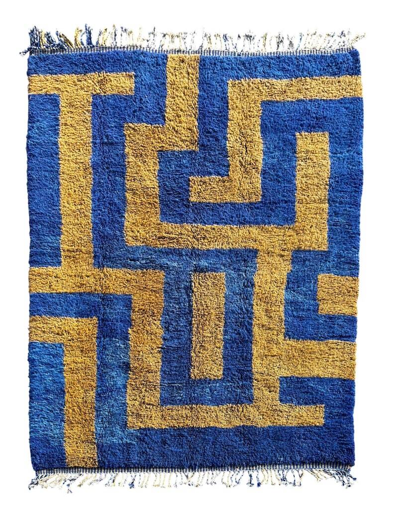 Blue Moroccan rug, authentic Moroccan rug 150/250cm