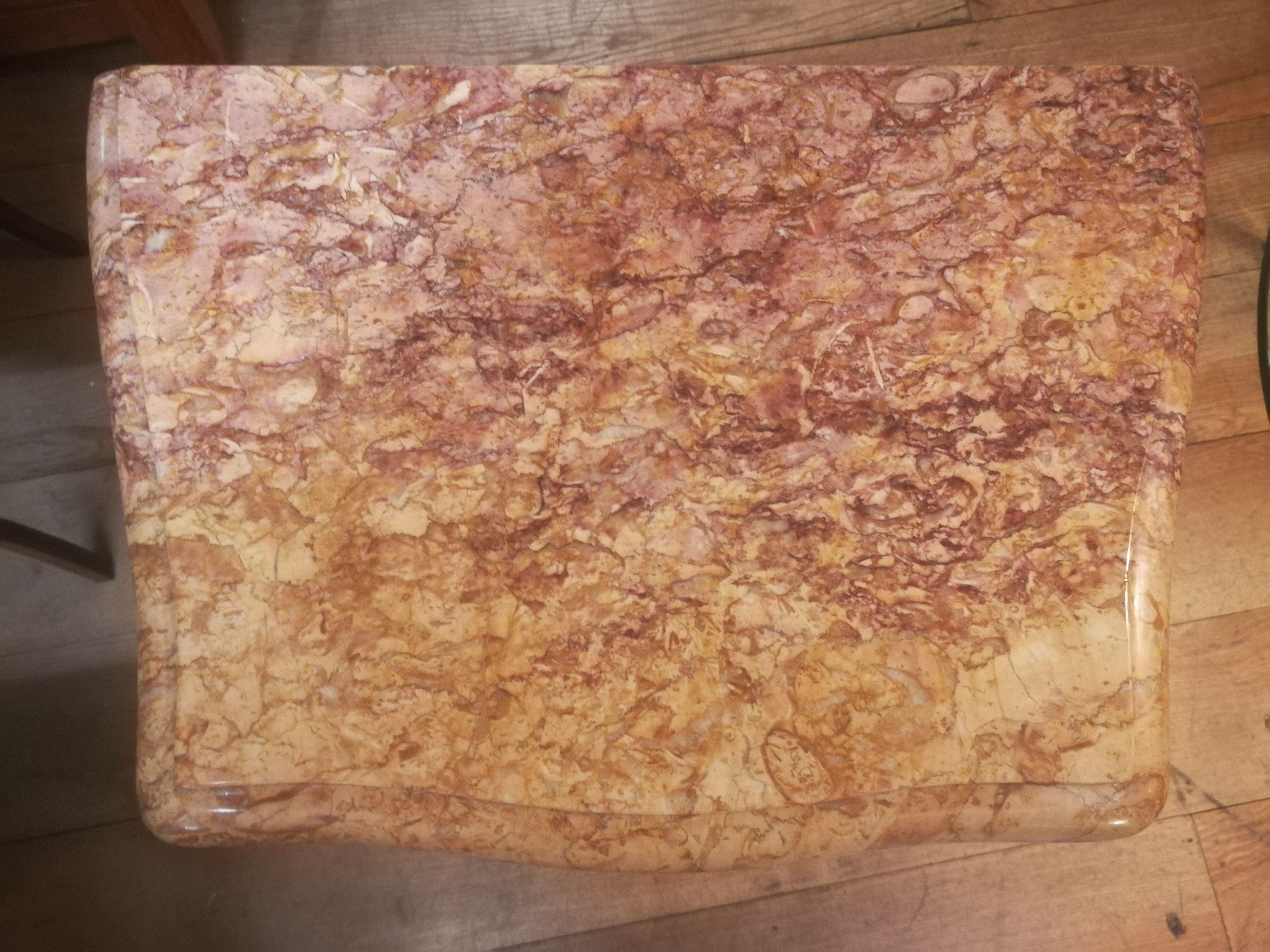 Pair of Louis XV style bedside tables in marquetry