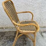 Paire de chaises en rotin