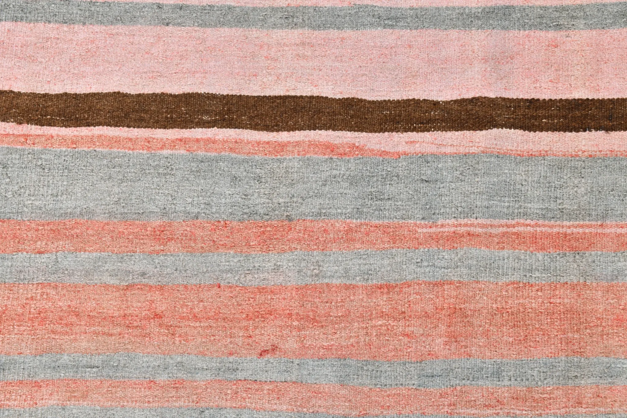 Dusty Pink Vintage Kilim Rug, Turkish Striped Bohemian Bedroom Decor 6x7