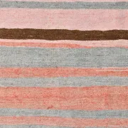 Dusty Pink Vintage Kilim Rug, Turkish Striped Bohemian Bedroom Decor 6x7