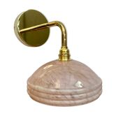 Vintage pink Clichy glass lampshade wall lampshade