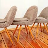 Set of 4 chairs by Miroslav Navratil, Czechoslovakia, 1960s