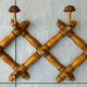 Vintage accordion coat rack