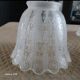 4 antique acid-etched glass tulips