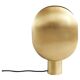 Gold-colored aluminum table lamp, contemporary work.