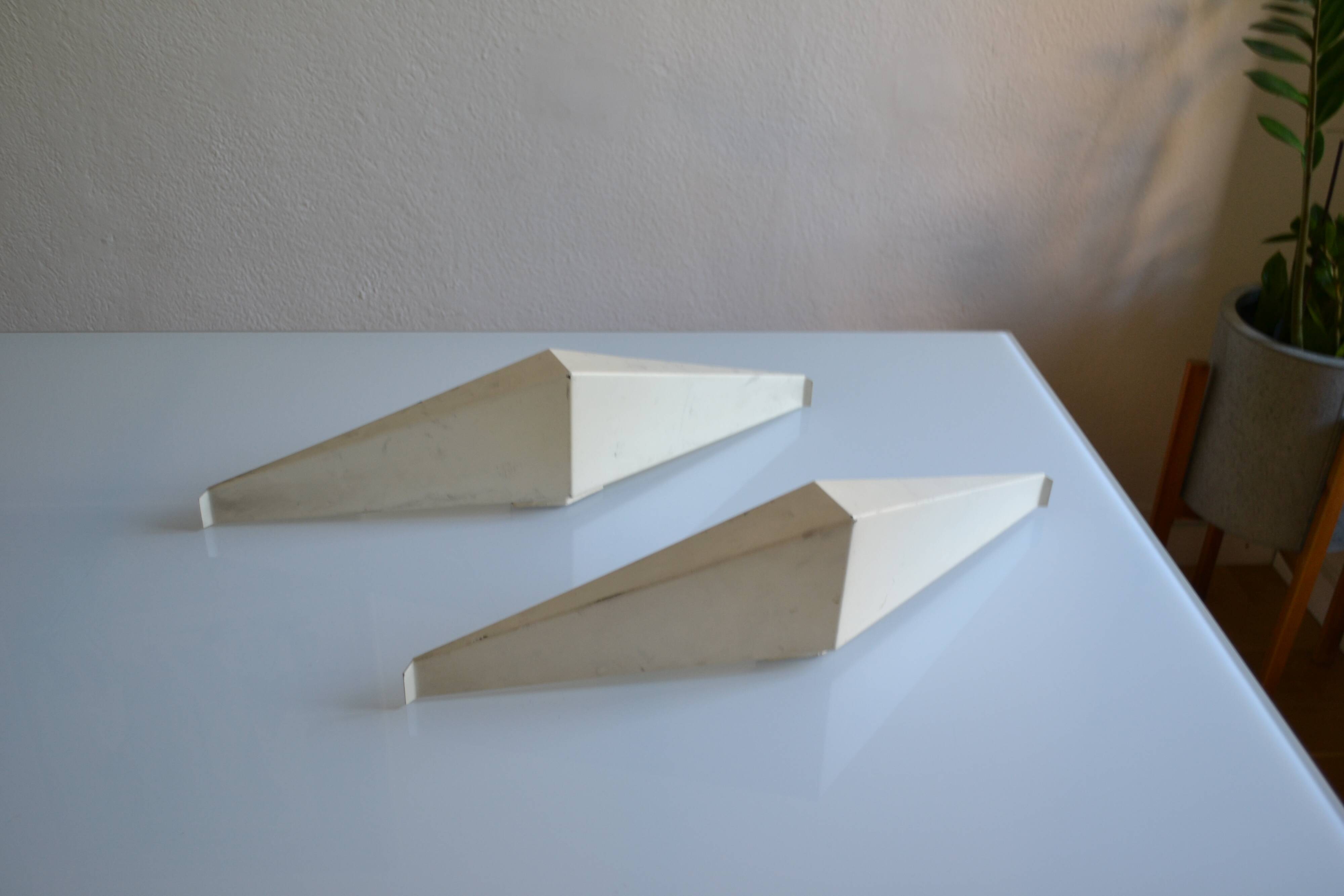 Pair of modernist reconstruction wall lamps
