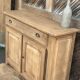 Old Parisian buffet in raw solid oak