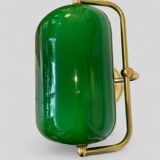 Notary and banker's lamp in green opaline