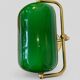 Notary and banker's lamp in green opaline