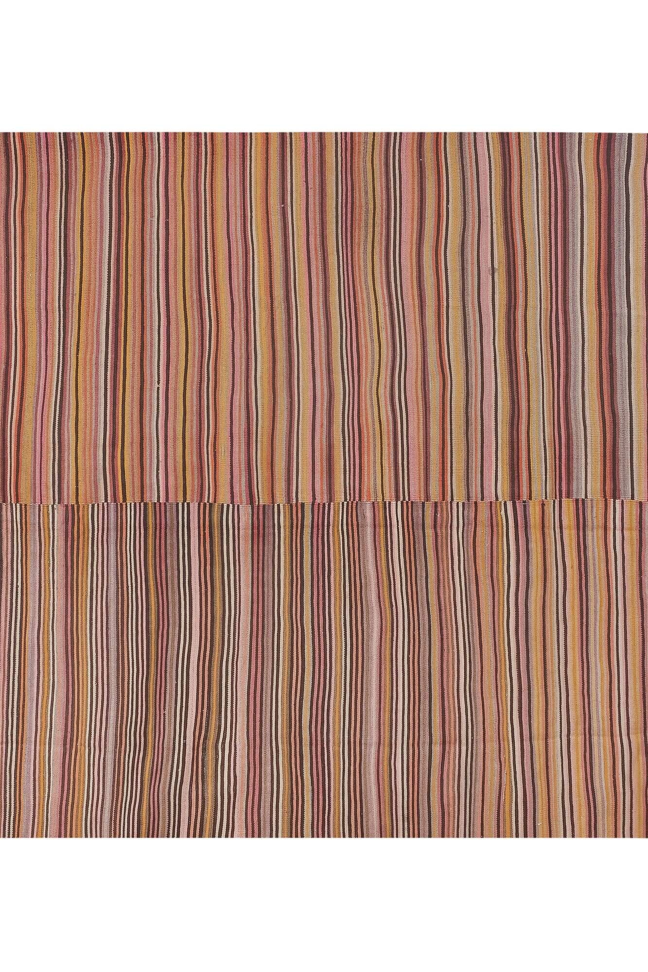 Vintage Turkish kilim handwoven 285x302 cm