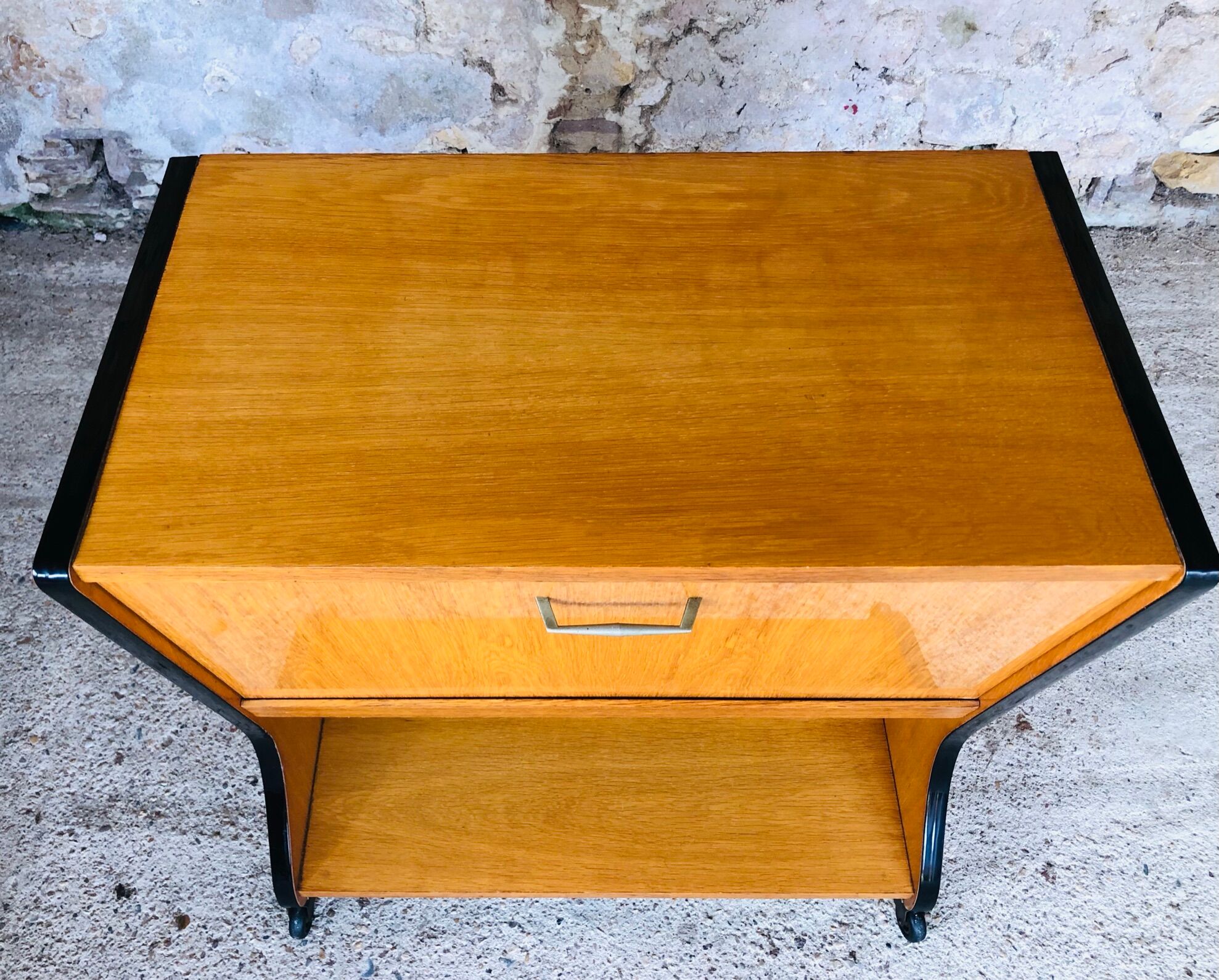 Compartment storage cabinet, TV stand, 60s