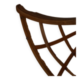 Pair of modern Swedish lounge chairs, shearling sheepskin and elm, 1940s.